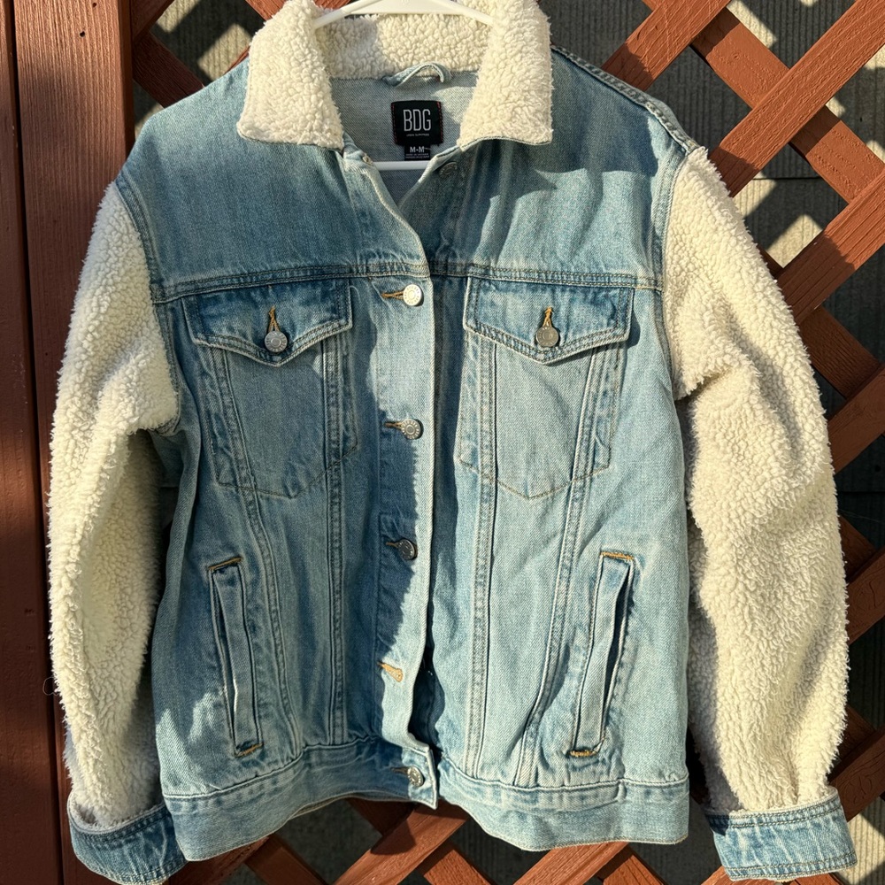 NWT BDG Sherpa-Lined Denim Jacket - Size M